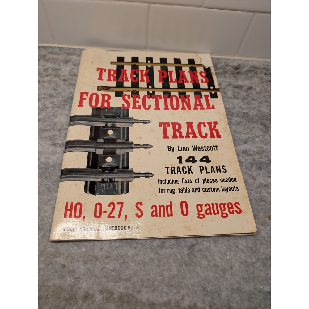 144 TRACK PLANS FOR HO 0-27 S‎ & O GAUGES MODEL TRAIN RAIL ROADING CATALOG